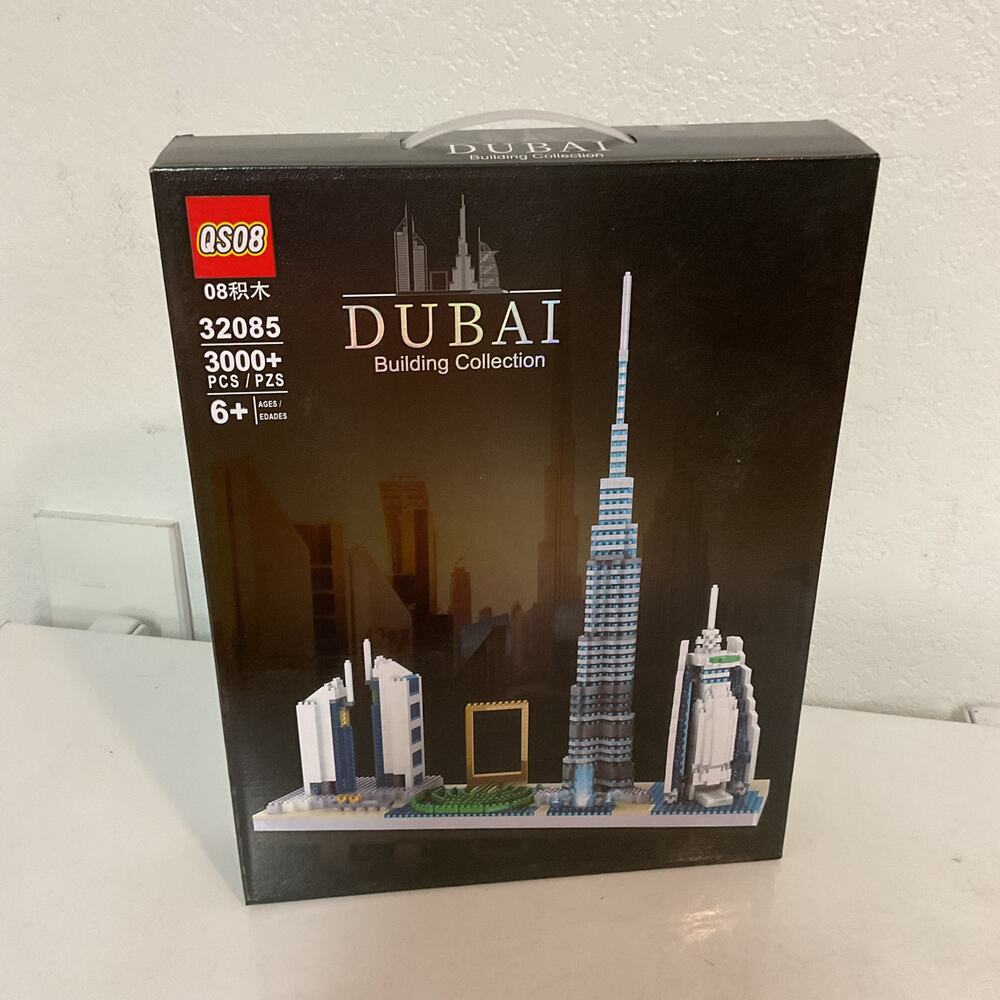 QS08 Dubai City Skyline 3,000 micro-sized building blocks NEW Damaged Box